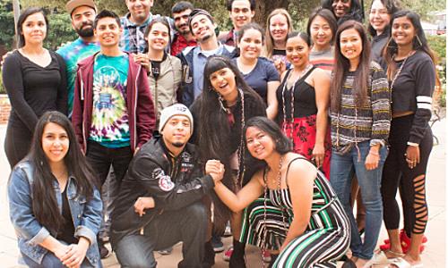 A group of students at a park